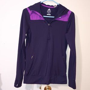 EUC ~ Adidas Women’s Climalite Techfit Running Shirt/Hoodie  (Size: Small)